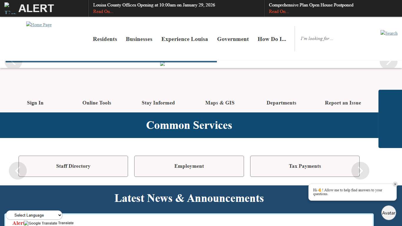 Louisa County, VA Official Website